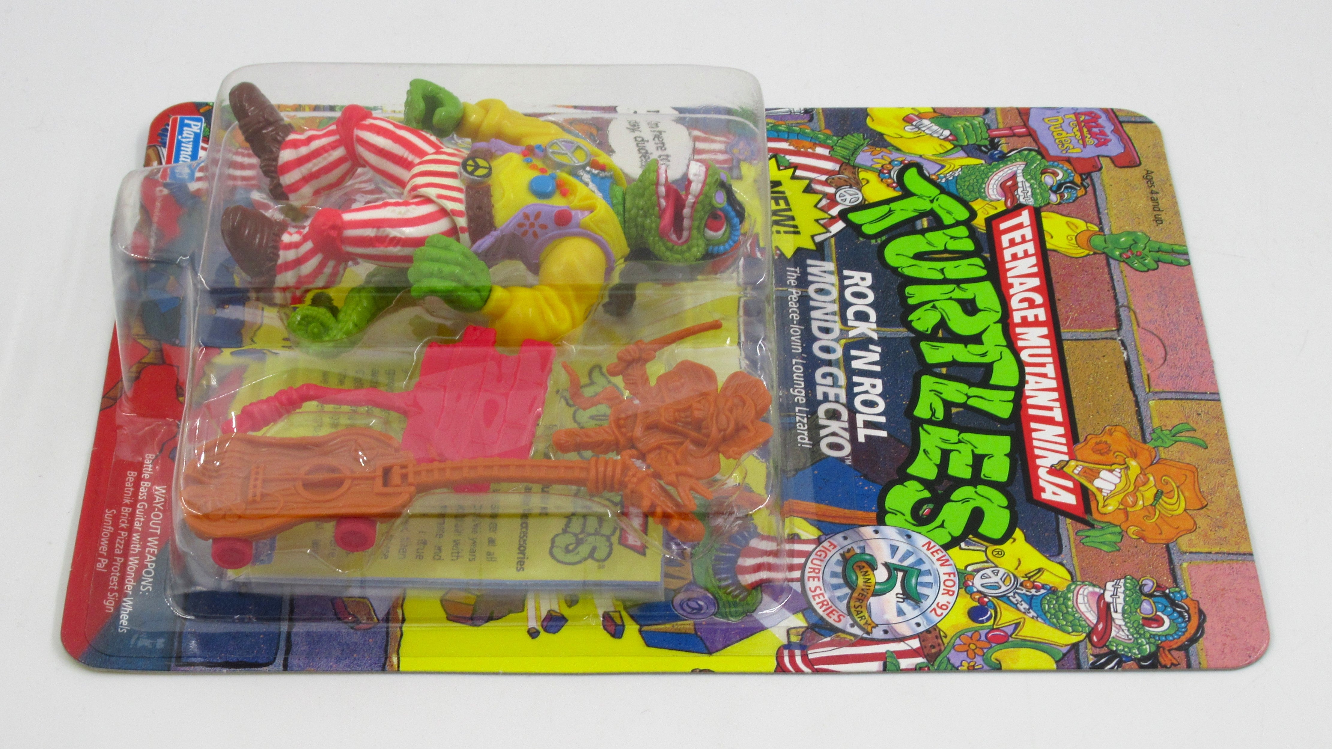 Teenage Mutant Ninja Turtles Rock N' Roll Mondo Gecko 4.5" Figure TMNTs - Playmates (1992)